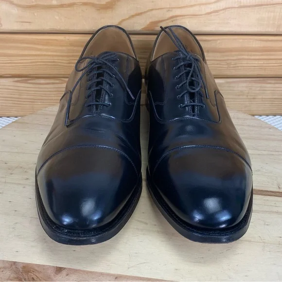 Johnston & Murphy Optima Oxford Shoes Men's 16 US Black Leather 22-2981 Lace-up - Picture 6 of 11